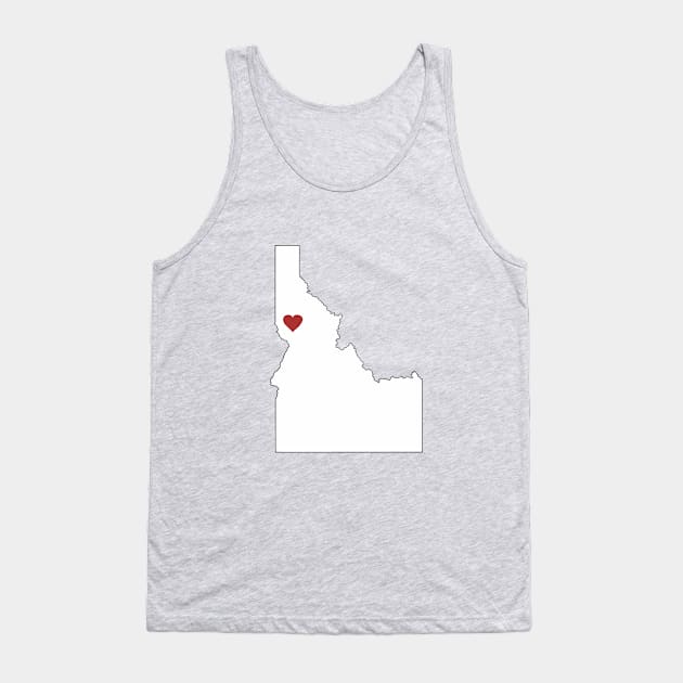 Idaho Loves Moscow/Lewiston/Orofino Tank Top by MacGordonsEmporium